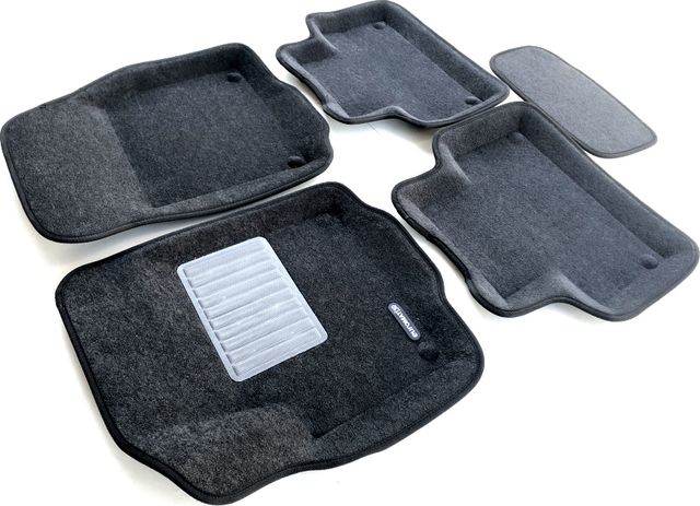 Коврики текстильные Euromat 3D Business для салона Land Rover Range Rover Evogue 2011-2026 Темно-серые. Артикул EMC3D-003103G