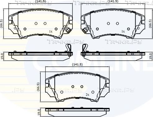 Тормозные колодки Comline Comline. Артикул CBP31680
