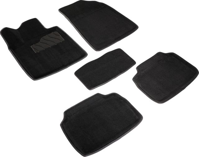 Коврики Seintex 3D ворсовые для салона Changan UNI-V 2022-2026 Черные. Артикул 98838