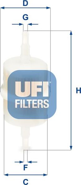 Топливный фильтр UFI. Артикул 31.012.00
