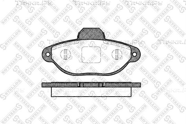 Тормозные колодки Stellox. Артикул 425 020-SX