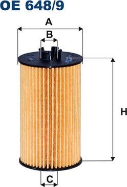 Масляный фильтр Filtron. Артикул OE 648/9