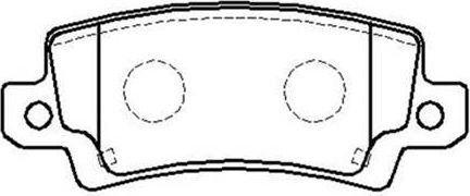 Тормозные колодки HSB задние для Toyota Corolla E110 2000-2001. Артикул HP8475
