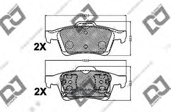 Колодки тормозные (DJ Parts). Артикул BP1392