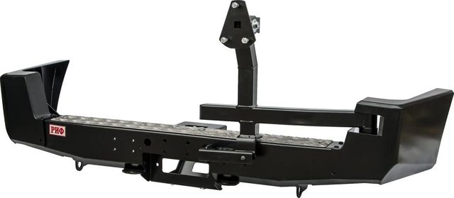 Бампер силовой РИФ задний с площадкой под лебедку и калиткой, лифт 65 мм для УАЗ Patriot 2005-2014. Артикул RIF060-22230