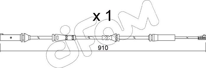 Датчик износа тормозных колодок  Metelli. Артикул SU.350