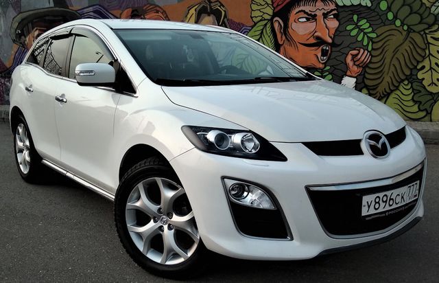 Дефлекторы Cobra Tuning для окон (c хром. молдингом) Mazda CX-7 2006-2013. Артикул M21106CR