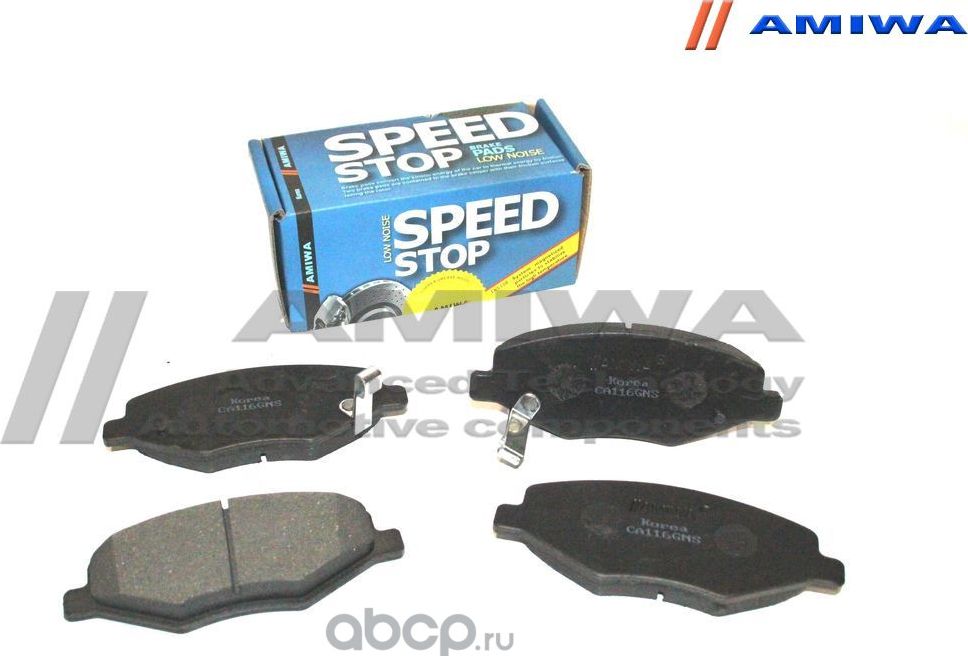 Колодки тормозные передние (Amiwa). Артикул CA116GNS