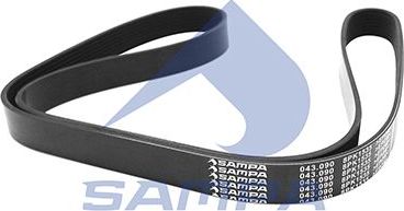Приводной ремень поликлиновой Sampa. Артикул 043.090