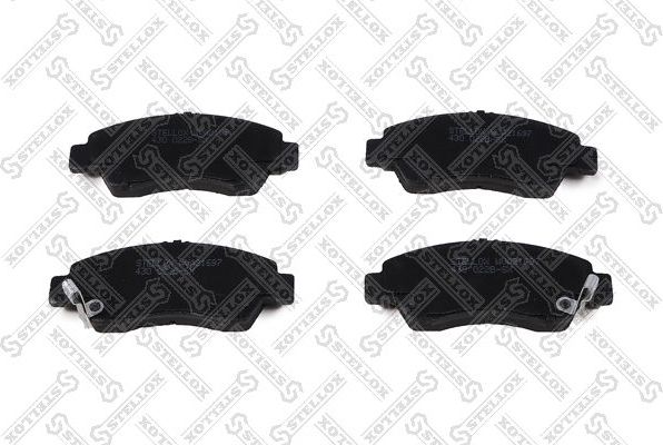 Тормозные колодки Stellox передние для Honda Capa 1998-2000. Артикул 430 022B-SX
