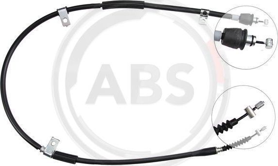 Трос ручника (тросик ручного тормоза) ABS задний правый для Hyundai Coupe II (GK) 2001-2009. Артикул K19098