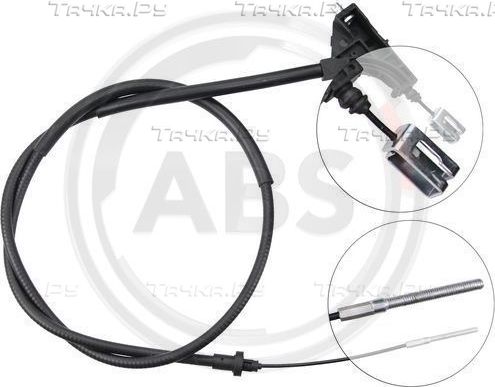 Трос ручника (тросик ручного тормоза) ABS. Артикул K12761
