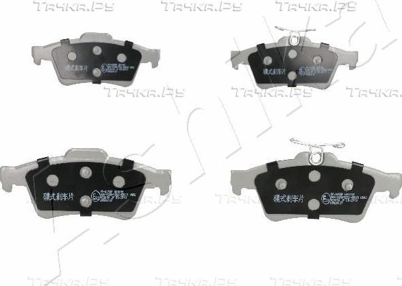 Тормозные колодки ASHIKA задние для Citroen C5 II 2008-2017. Артикул 51-00-005