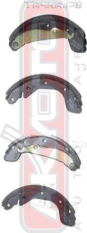 Тормозные колодки Akyoto Packing AKYOTO задние для Opel Astra F 1991-2005. Артикул AKS-2015