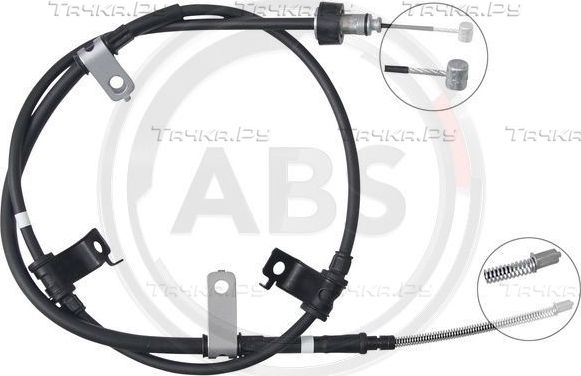 Трос ручника (тросик ручного тормоза) ABS. Артикул K17470