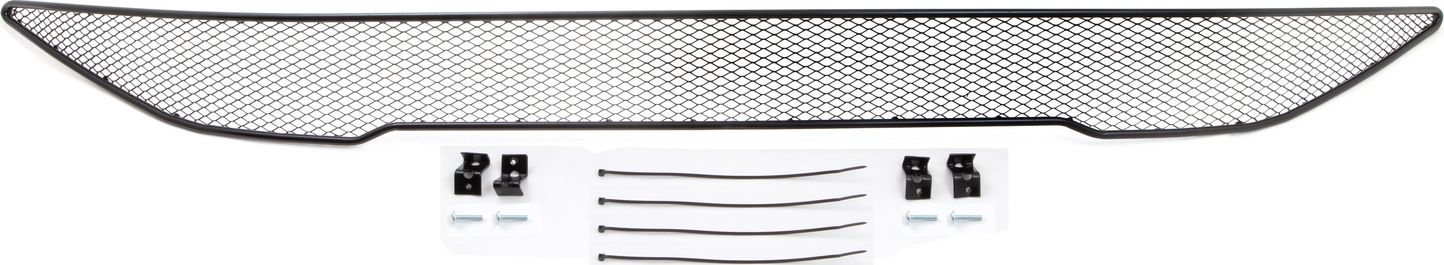 Сетка внешняя Arbori на бампер, черная 15 мм для Volkswagen Polo VI 2020-2026. Артикул 01-531920-151