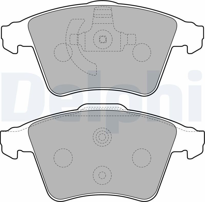 Тормозные колодки Delphi (Low-Metallic). Артикул LP2225