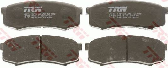 TRW GDB1182 Колодки тормозные TOYOTA LC 80 90 120 90> MITSUBISHI PAJERO 3.8 3.2D (Lucas). Артикул GDB1182