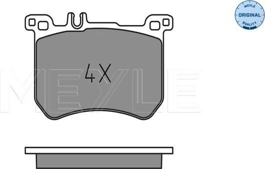 Тормозные колодки Meyle Original. Артикул 025 251 8317