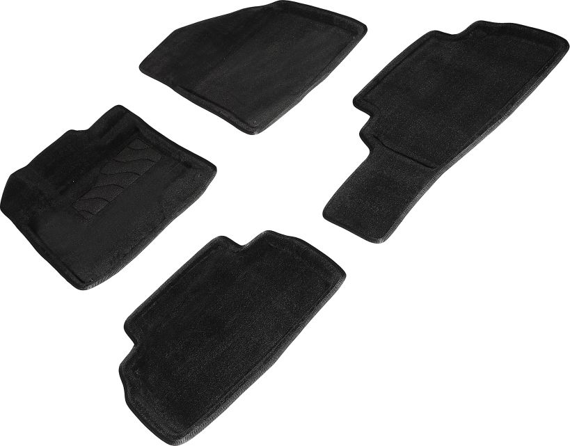 Коврики Seintex 3D ворсовые для салона Geely Coolray 2020-2026 ЧЕРНЫЕ. Артикул 97683
