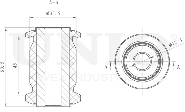 Сайлентблок рычага подвески (Unio). Артикул RMP-20349
