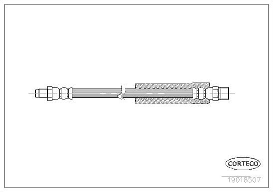 Тормозной шланг Corteco передний/задний для BMW 3 II (E30) 1982-1994. Артикул 19018507
