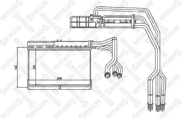 Радиатор отопителя (печки) Stellox для BMW 5 III (E34) 1987-1996. Артикул 10-35073-SX