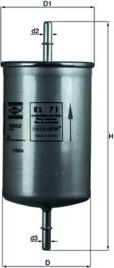 Топливный фильтр Mahle. Артикул KL 71