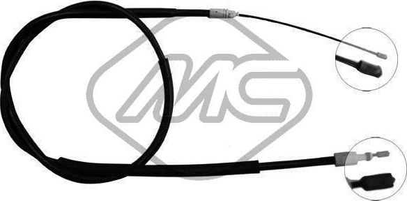 Трос ручника (тросик ручного тормоза) Metalcaucho. Артикул 80827