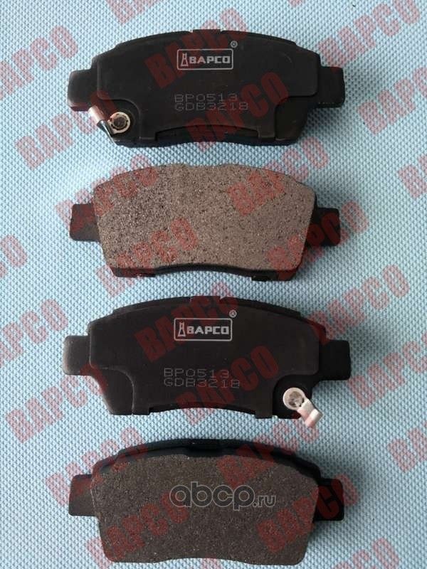 Колодки тормозные дисковые пер. TOYOTA ECHO ( P1 ) 99-05 PLATZ (NCP1 (Bapco) Bapco. Артикул BP0513