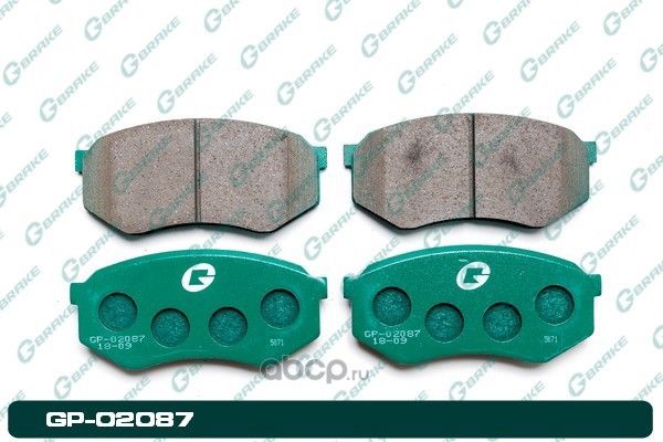 Колодки тормозные дисковые (G-Brake). Артикул GP02087