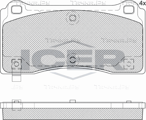 Тормозные колодки Icer. Артикул 182406