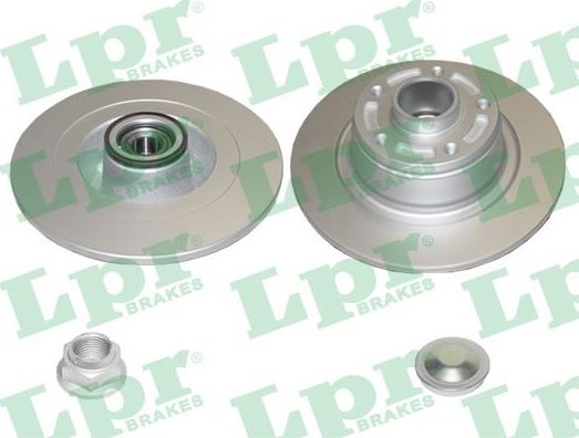 Тормозной диск LPR LPR HUB BRAKE DISC LINE - FULL COATED задний для Renault Megane IV 2015-2026. Артикул R1082PRCA