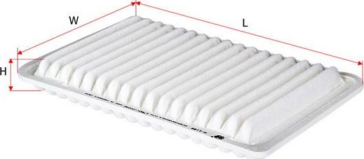 Воздушный фильтр Sakura для Toyota Sienna II 2003-2009. Артикул A-1189