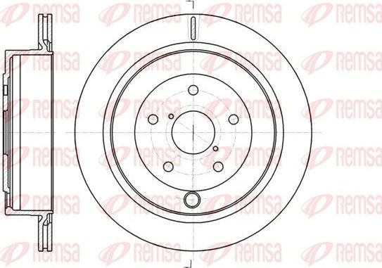 Тормозной диск Remsa задний для Subaru Tribeca I 2005-2014. Артикул 61042.10