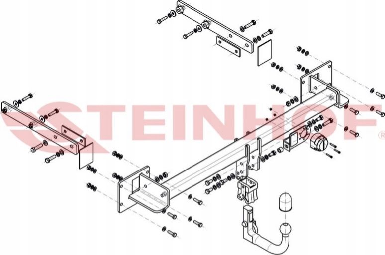 Фаркоп Steinhof для Mercedes-Benz R-Класс W251 2005-2017. Быстросъемный крюк. Артикул M-147