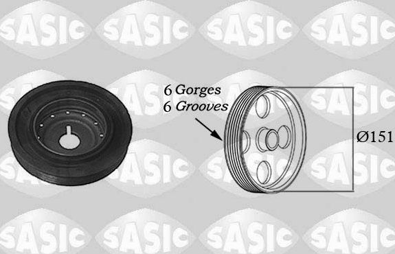 Шкив коленвала Sasic. Артикул 2154011