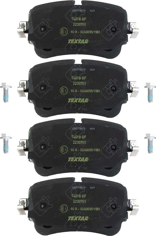 Тормозные колодки Textar Q+. Артикул 2230701