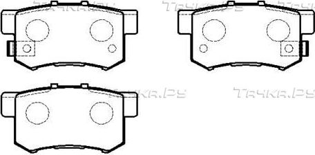 Тормозные колодки HSB задние для Honda Civic VIII 2005-2012. Артикул HP5164