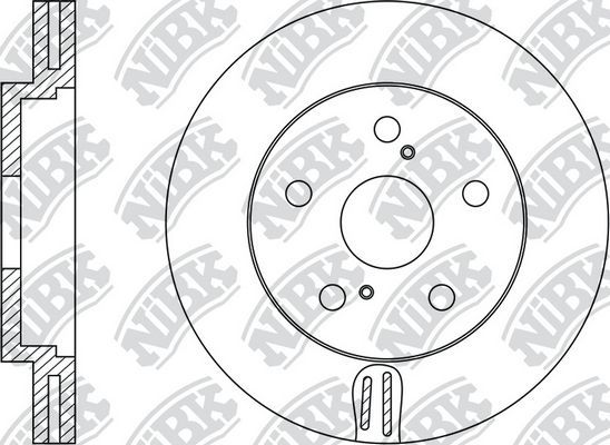 Тормозной диск NiBK. Артикул RN1162