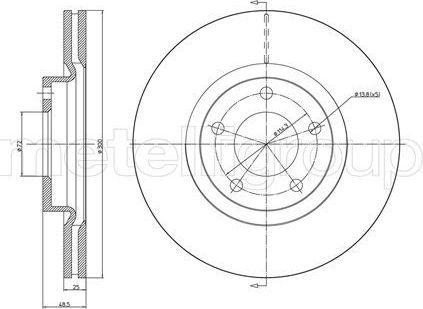Тормозной диск Trusting. Артикул DF988