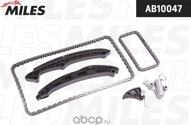 Комплект цепи ГРМ VAG 1.4FSi-1.6FSi BAG/BLF/BLP 03- без звездочек (Miles) Miles. Артикул ab10047