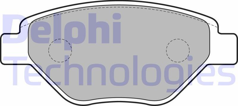 Тормозные колодки Delphi (Low-Metallic). Артикул LP1866