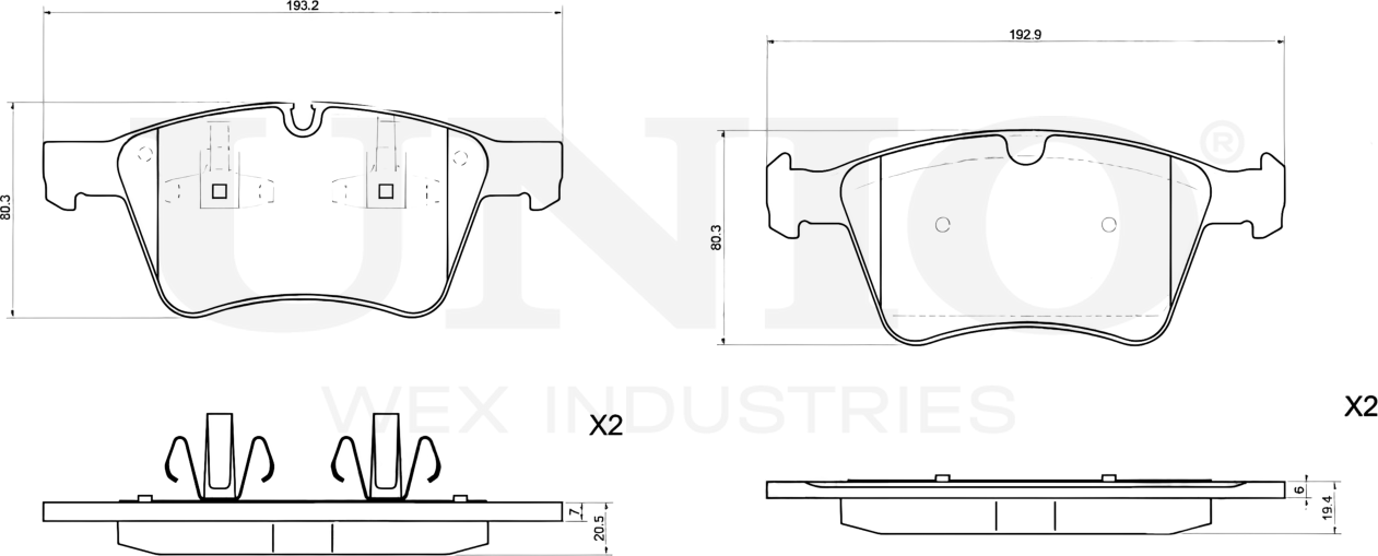 Колодки тормозные диск. передние Mercedes-Benz M-Class (W164) 07-, GL-Class (X164) 06-, R-Class (251 (Unio). Артикул BRP-20312
