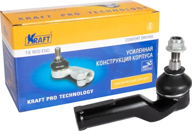 Наконечник рулевой тяги левый Ford C-Max (10-), Focus III (11-) (Kraft). Артикул KT032328