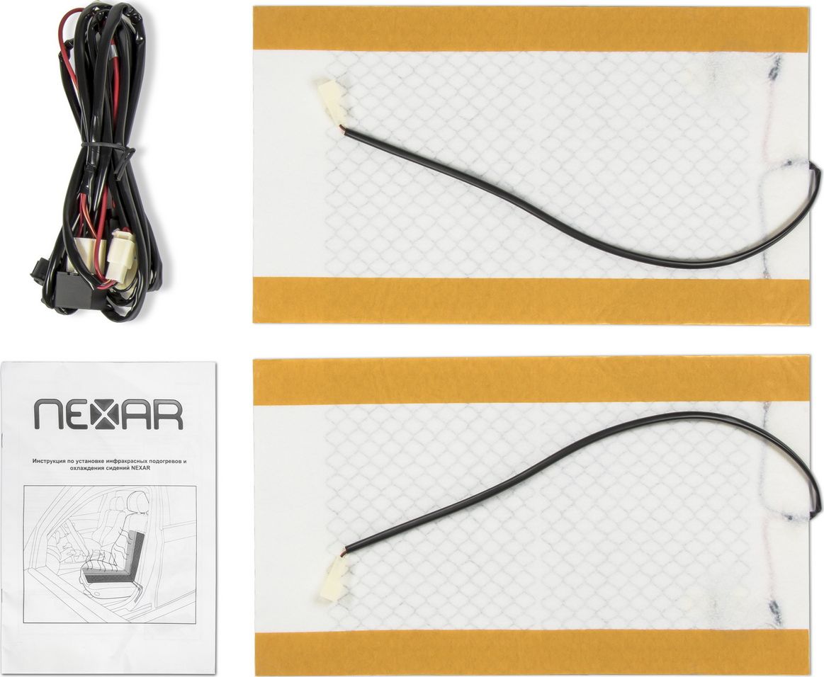 Встраиваемый подогрев Nexar на сидения автомобиля, инфракрасный, 2 пластины. Артикул ST-SH-UN-5