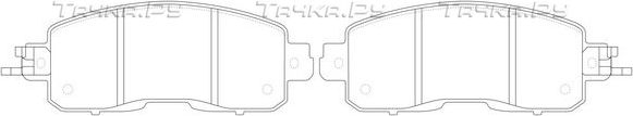Тормозные колодки FIT передние для Nissan Leaf I (ZE0/AZE0) 2010-2017. Артикул FP1650