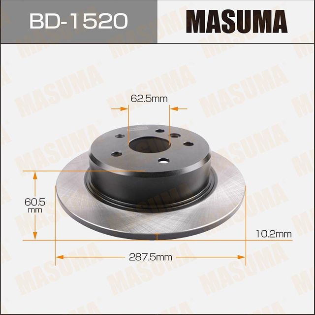 Тормозной диск Masuma. Артикул BD-1520