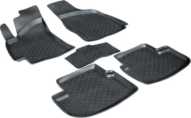 Коврики резиновые Seintex с высоким бортиком для салона Chevrolet Lanos 2005-2026. Артикул 01474