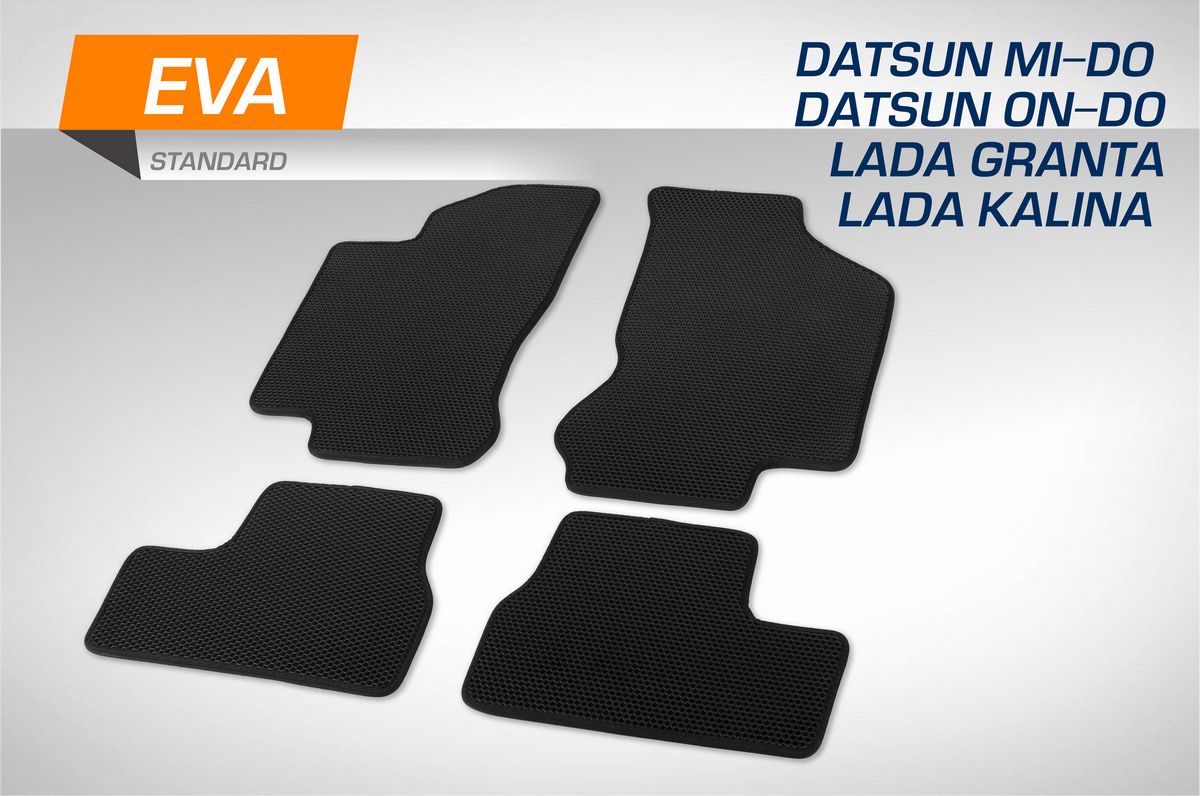 Коврики AutoFlex в салон автомобиля EVA (ЭВА, ЕВА) Standart для Datsun on-DO седан 2014-2020. Артикул 6600201